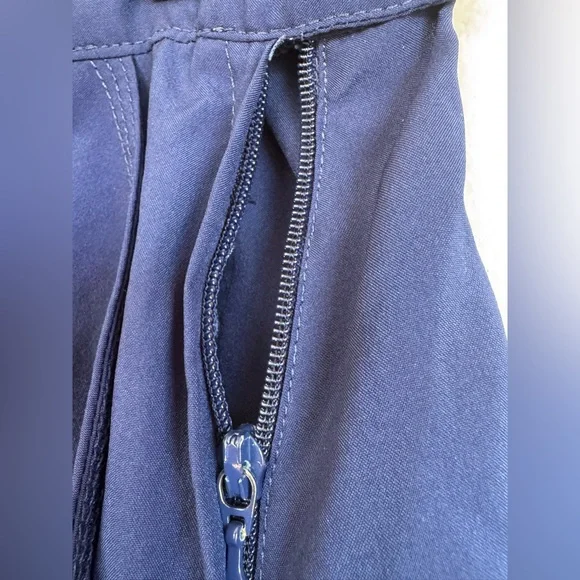 Vintage Adidas Navy Pleated Tennis Skirt - Navy Embroidered Logo - Medium - Picture 5 of 10